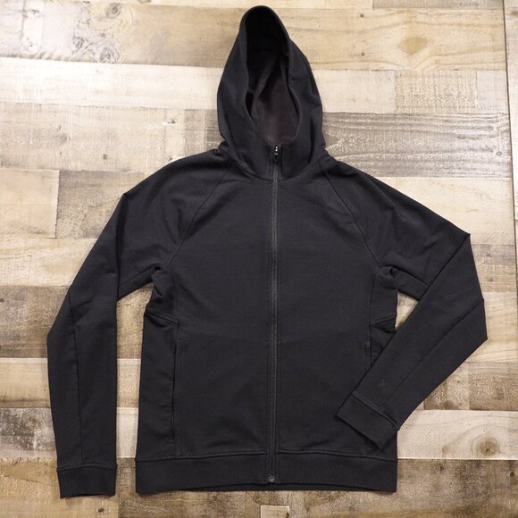 Lululemon City Sweat Full Zip Hoodie Men’s Medium Black Athleisure EUC